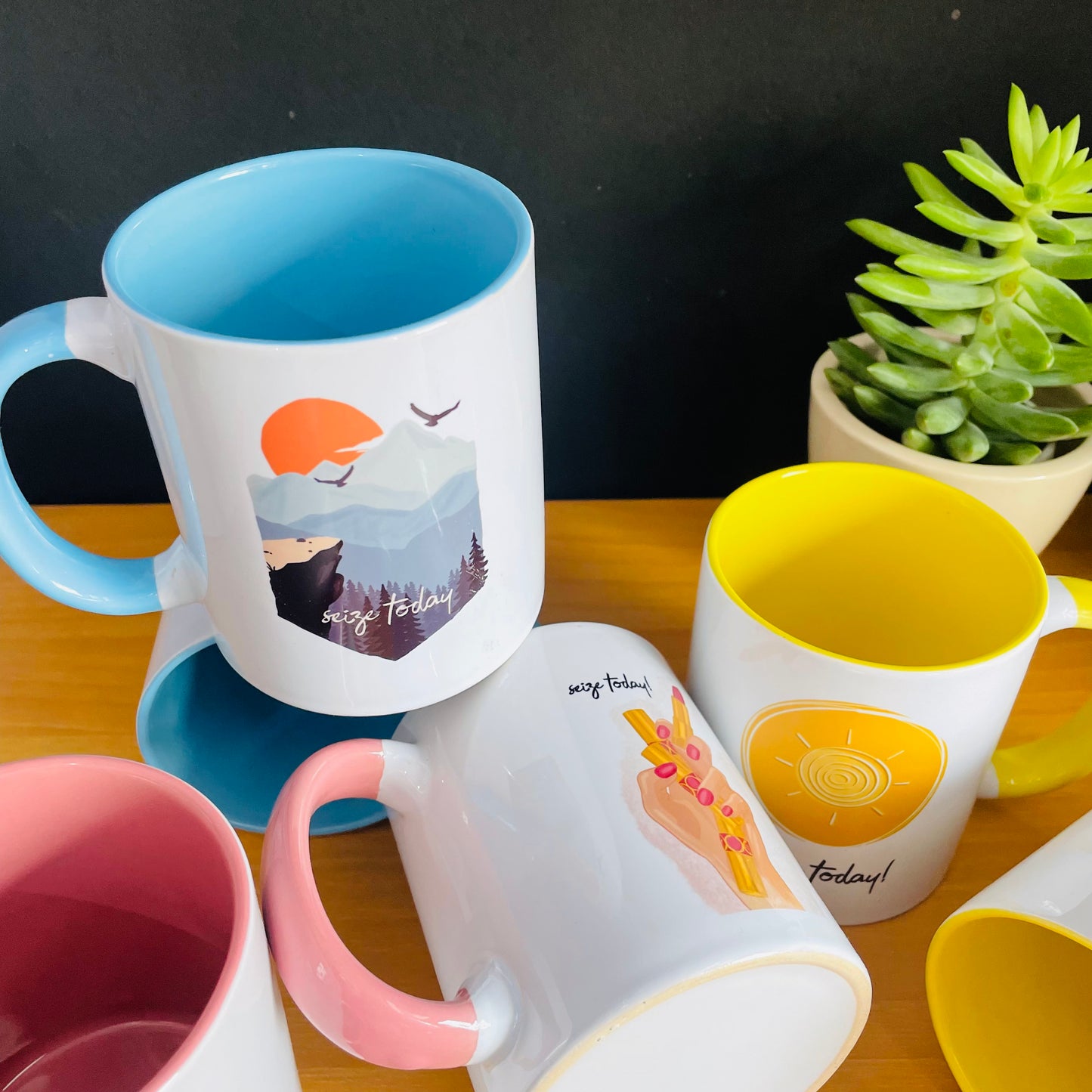 Pastel Mug Set: 2 Designer Coffee Mugs Set | #poshXpastel